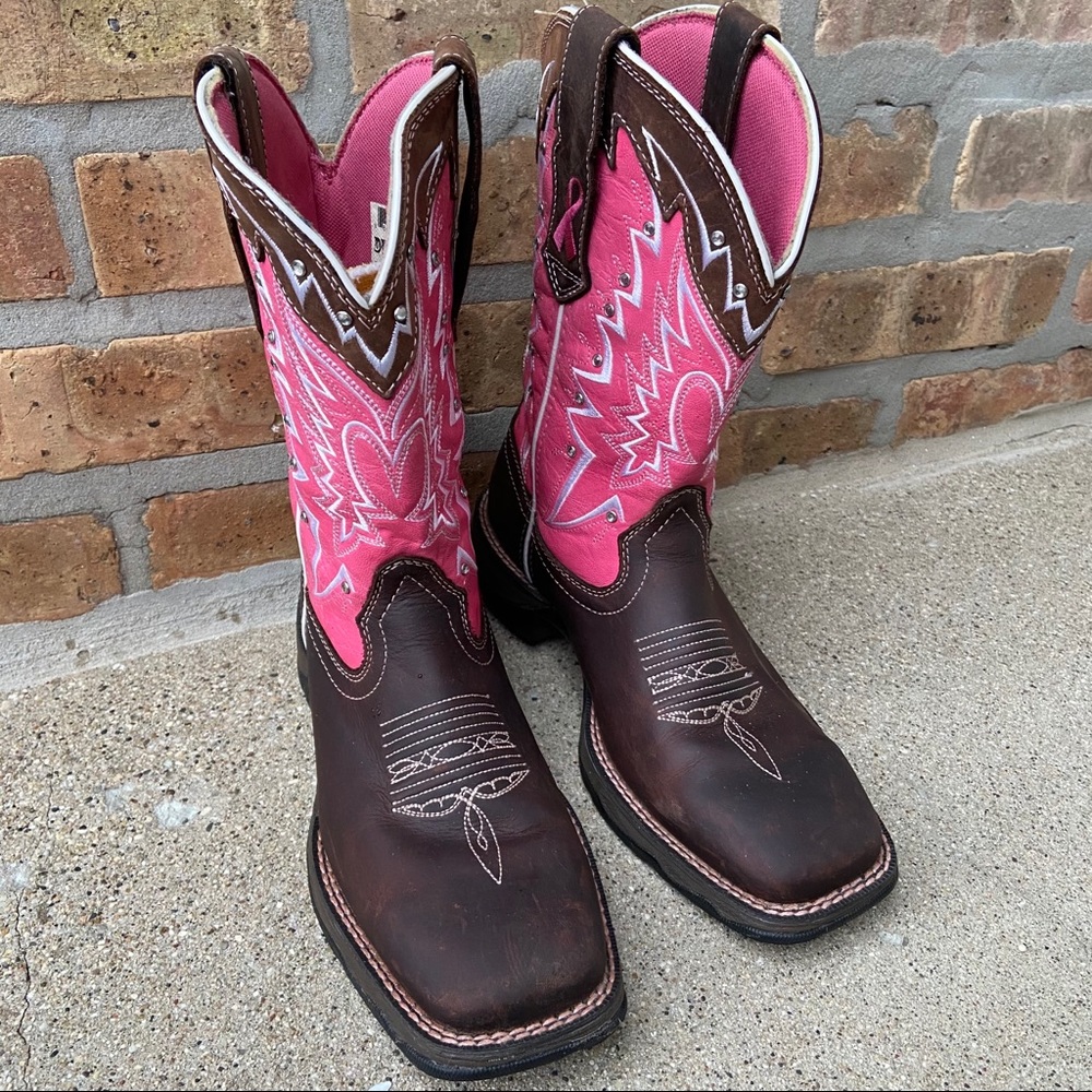 Durango Lady Rebel Breast Cancer awareness Sz 6.5